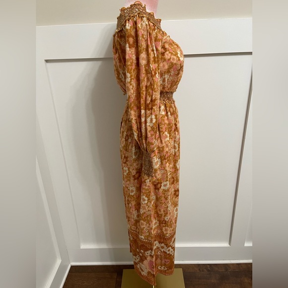 Spell & The Gypsy Collective Organic Cotton Peach Floral Anne Jumpsuit Size XS - Picture 4 of 13